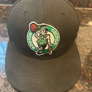NBA Boston Celtics Hat Cap New Era 59Fifty Mens Size 7 1/8 Black basketball fit